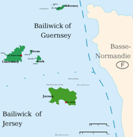 Kanalinseln Karten
