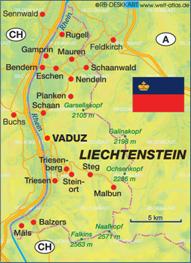 Liechtenstein Karten