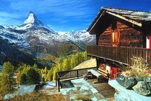 Schweiz Matterhorn Blick von der Riffelalp
